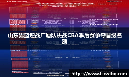 山东男篮迎战广厦队决战CBA季后赛争夺晋级名额