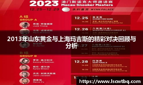 2013年山东黄金与上海玛吉斯的精彩对决回顾与分析